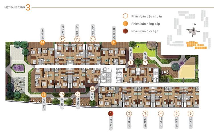 Mặt bằng block AK6