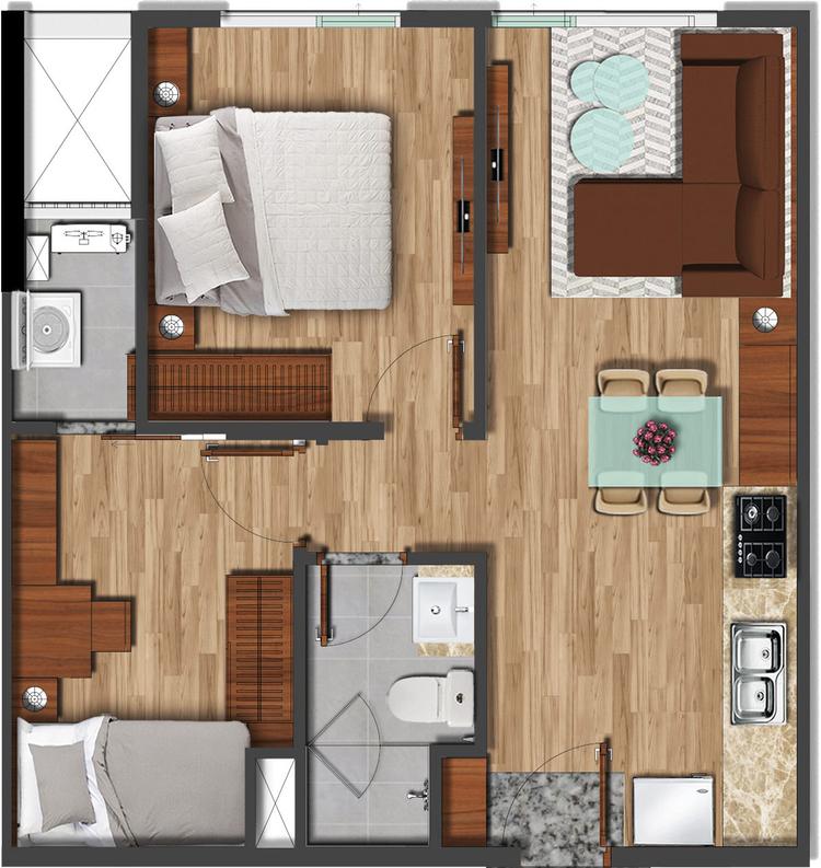 Mặt bằng chi tiết căn số 12