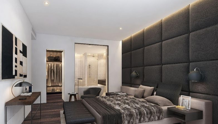 Phòng ngủ căn hộ Cove Residences