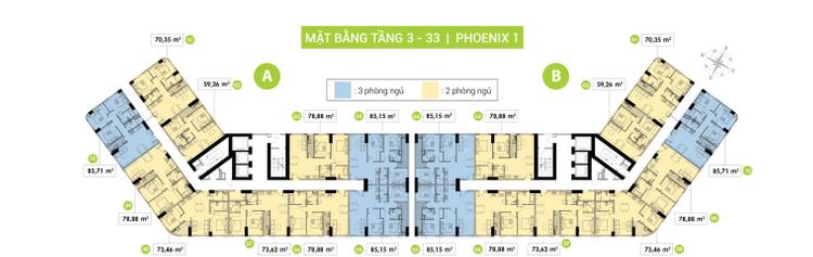 Mặt bằng tầng 3-33 (Phoenix 1)