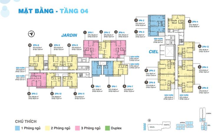 Mặt bằng tầng 4