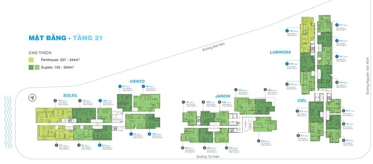 Mặt bằng tầng 21
