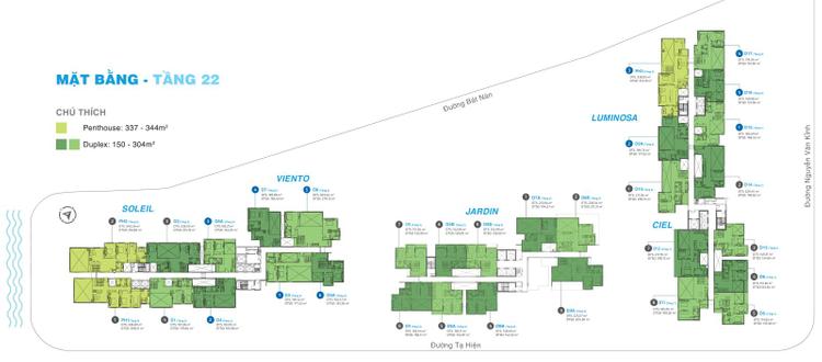 Mặt bằng tầng 22