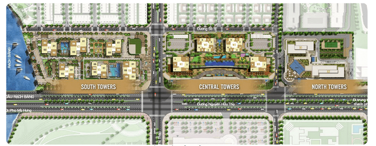 mặt bằng tổng thể sunrise city