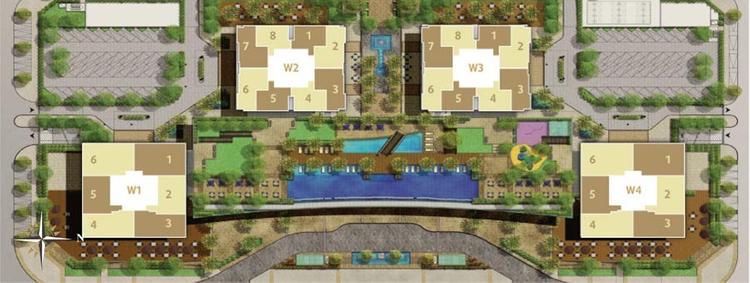 Mặt Bằng Tổng Thể Sunrise City Khu Central Tower 