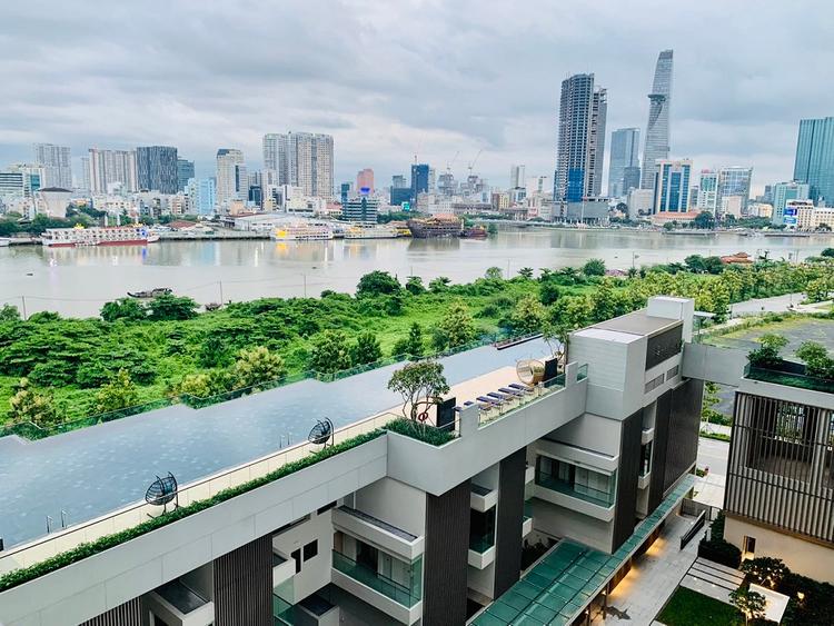 Ảnh view sông từ tòa Cove Residences