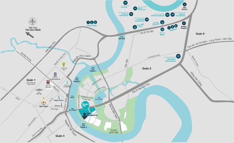 Empire City Thủ Thiêm địa chỉ 