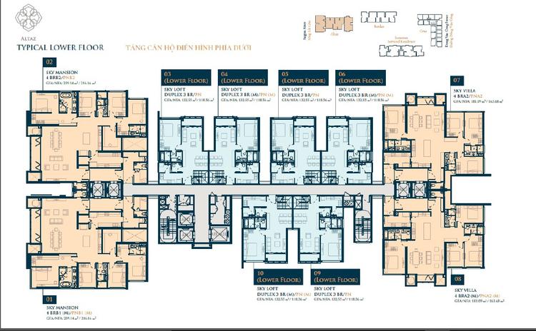 Mặt bằng toà Altaz