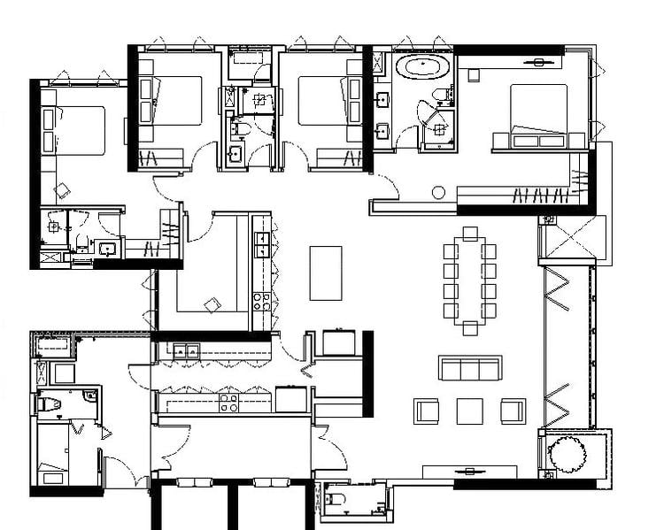 Căn hộ Sky Mansion 4PN thiết kế đơn lập