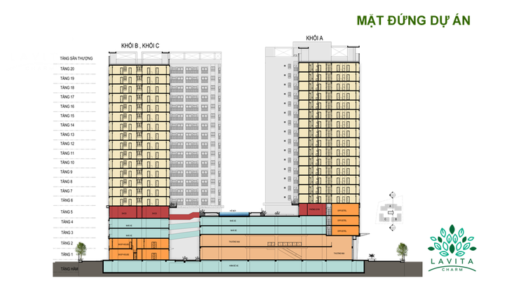 mặt đứng Lavita Charm