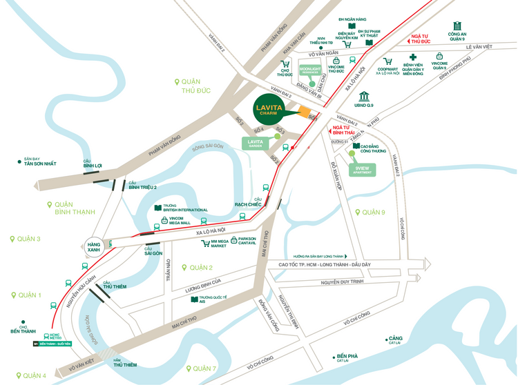 Minh họa địa chỉ Lavita Charm