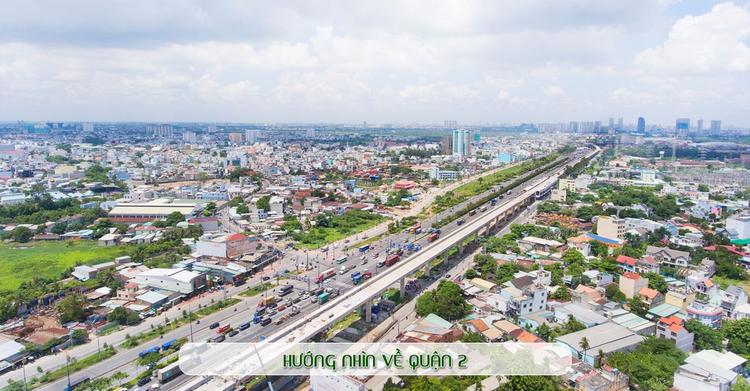 Hướng nhìn từ Lavita Charm về Quận 2