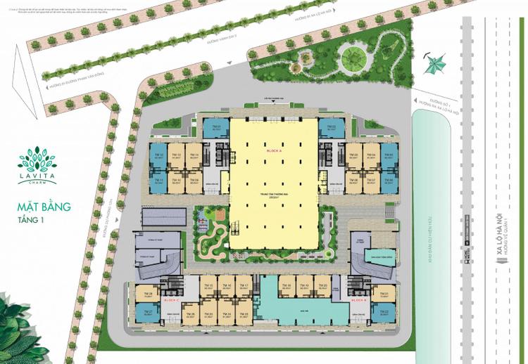 mặt bằng tầng 1