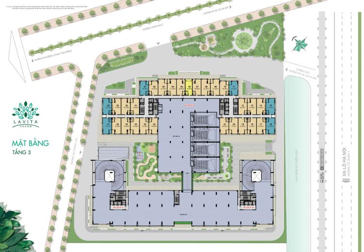 mặt bằng tầng 3