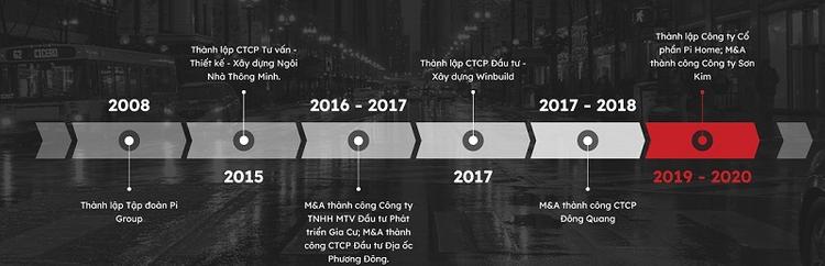 Quá trình phát triển của Pi Group