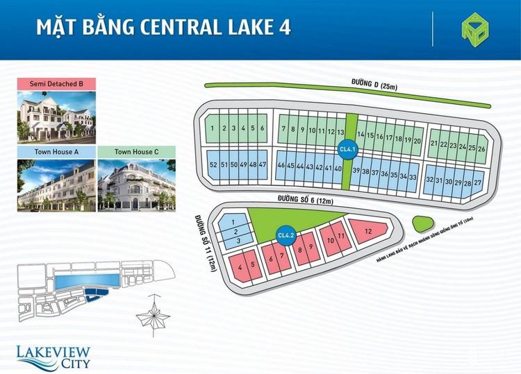 Mặt bằng Central Lake 4 