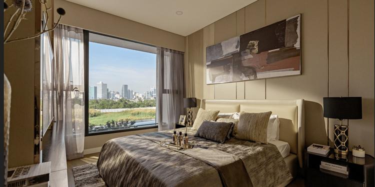 Thiết kế phòng ngủ căn hộ mẫu The River Thủ Thiêm
