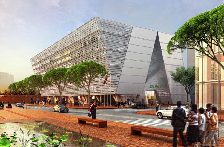 Phối cảnh Trung tâm triển lãm và hội nghị tại Thủ Thiêm