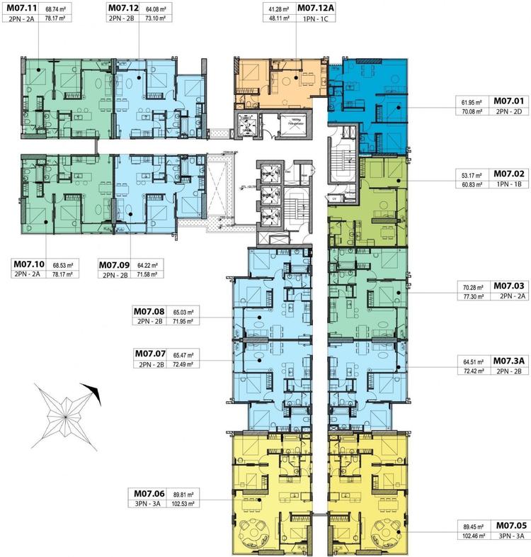 Mặt bằng Kingdom 101: tháp C