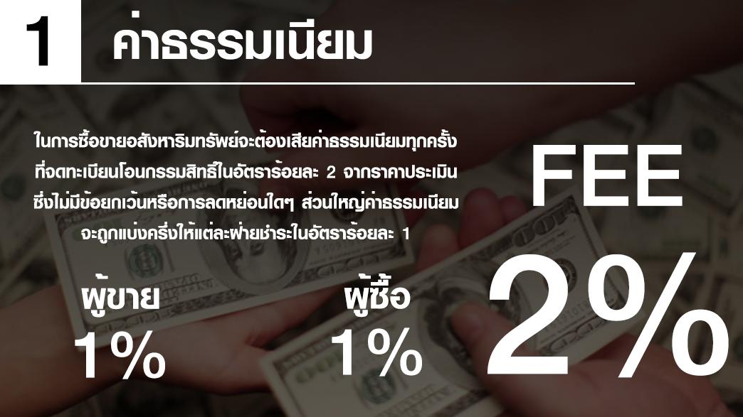“ค่าธรรมเนียมโอน บ้าน-คอนโด” รายจ่ายที่มีมากกว่าราคาซื้อขายบ้าน