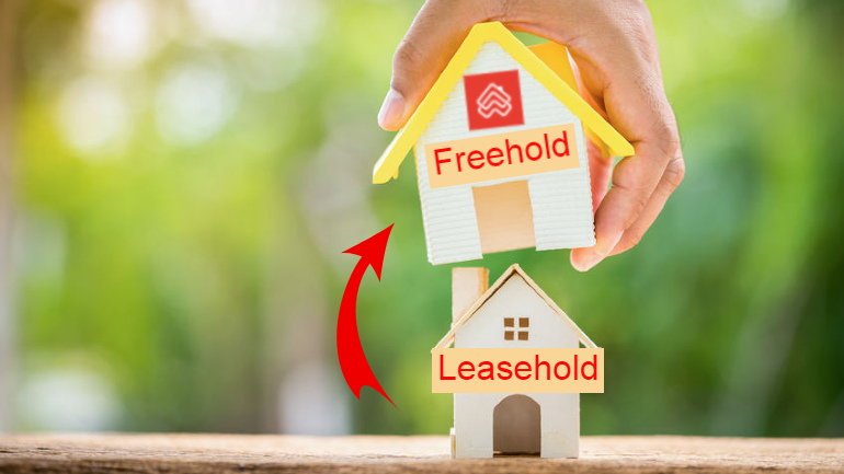 如何将租赁产权Leasehold房地产转换成永久产权Freehold？
