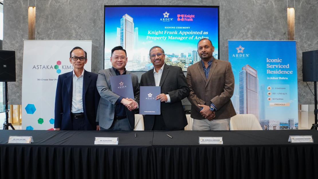 Knight Frank Property Management Appointed as Property Manager for Arden – Johor Bahru’s Upcoming Second Tallest 68-Storey Landmark