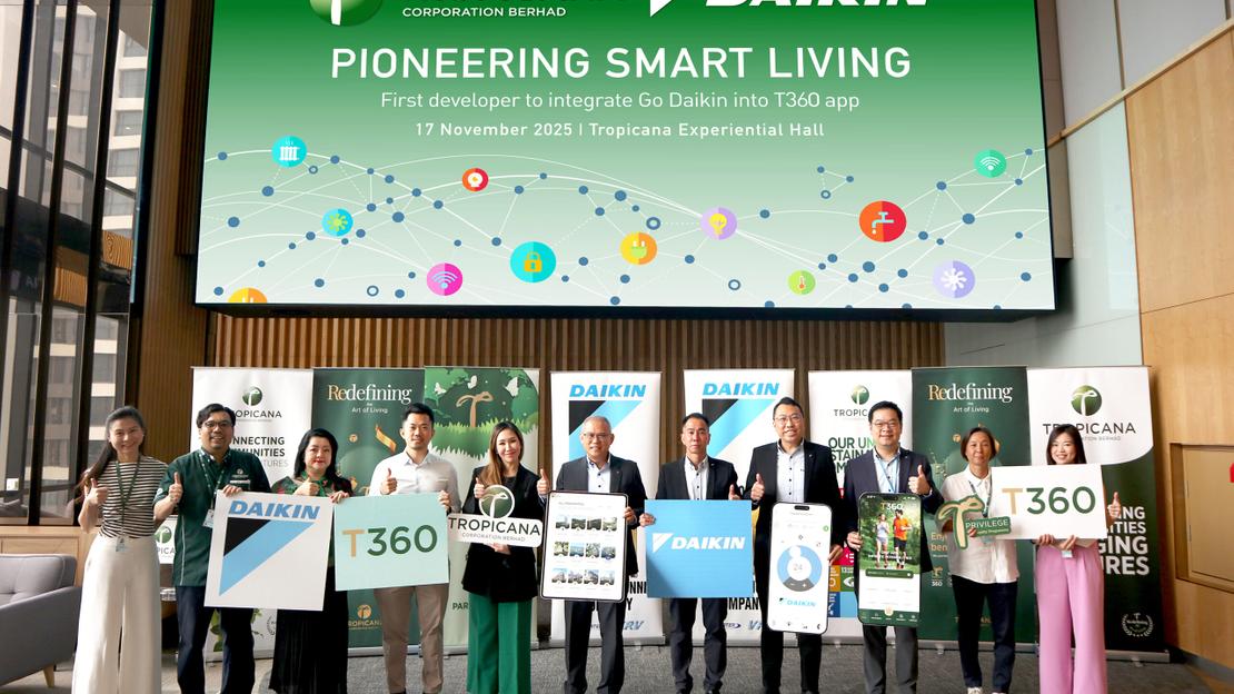 PIONEERING SMART LIVING: TROPICANA IS THE FIRST DEVELOPER TO INTEGRATE GO DAIKIN INTO T360 APP