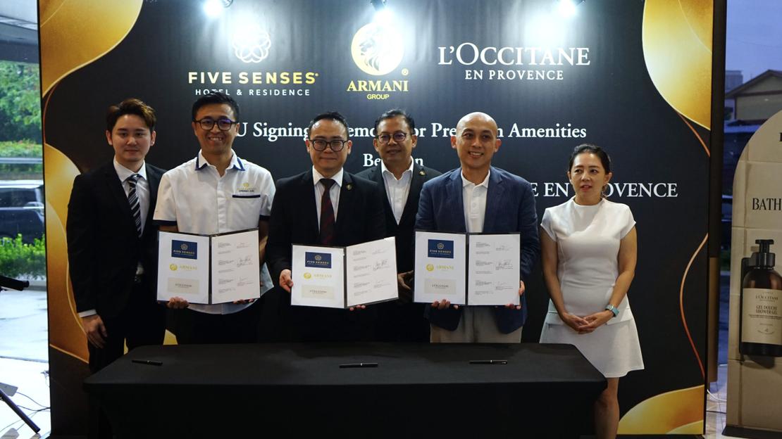 Armani Group, L’OCCITANE and Five Senses announce tripartite collaboration