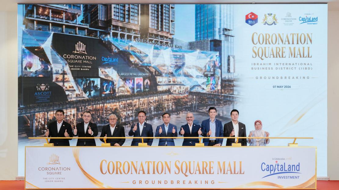 Coronation Square Mall breaks ground in Johor Bahru, marking major milestone in city centre transformation