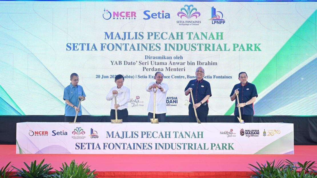 S P SETIA MARKS A DEFINING MILESTONE WITH THE GROUNDBREAKING OF SETIA FONTAINES INDUSTRIAL PARK IN THE NORTHERN REGION