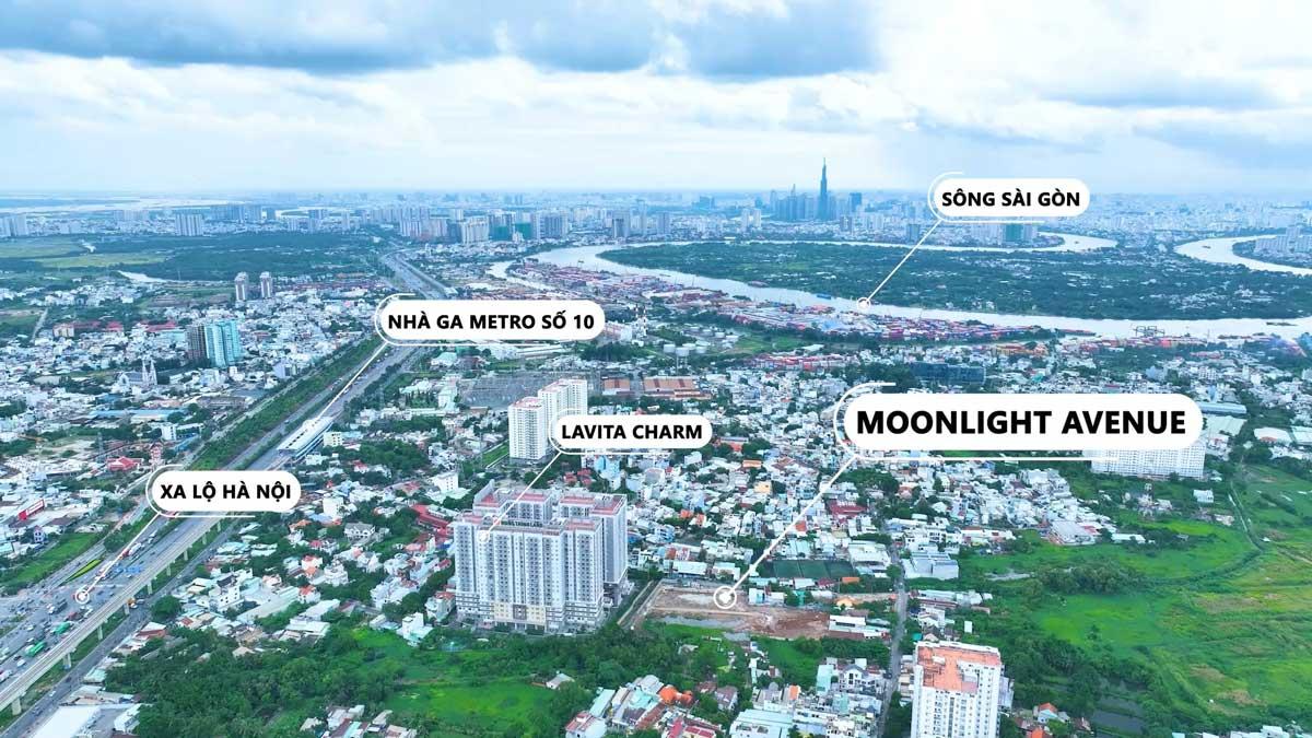 Vị trí dự án Moonlight Avenue