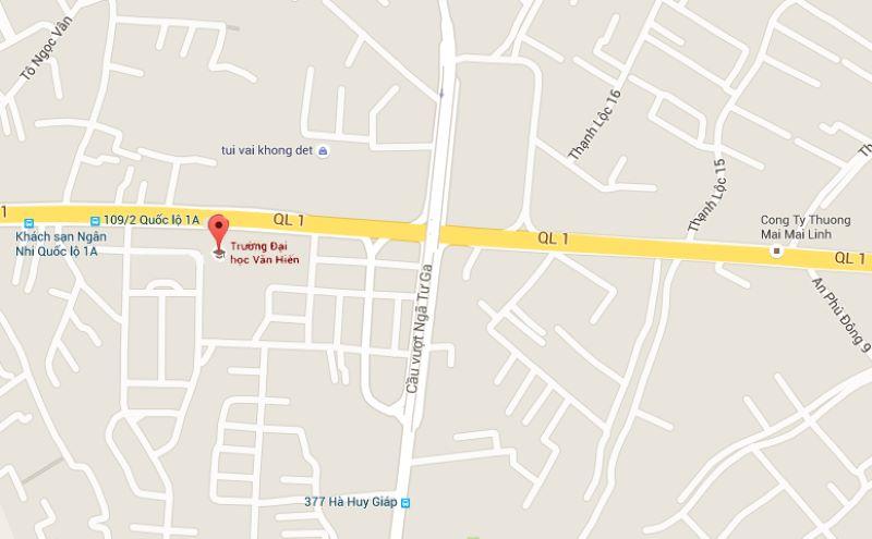 Trường Đại học Văn Hiến nằm cách ngã 4 Ga 600m
