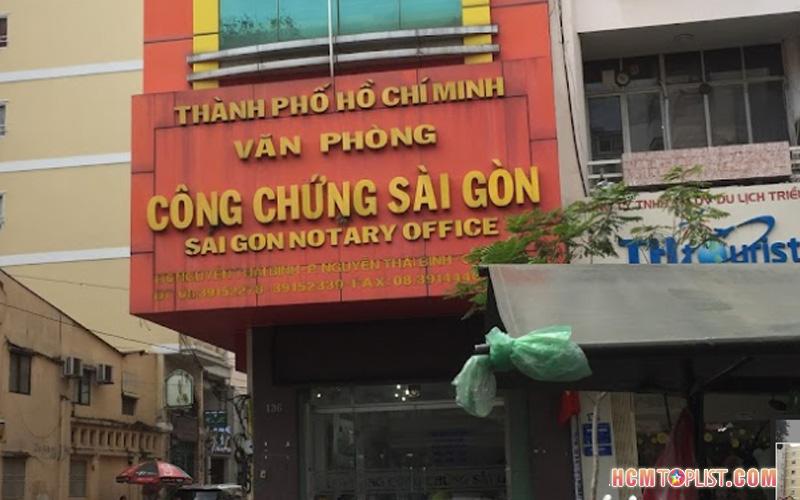 Văn phòng công chứng Sài Gòn Quận 1