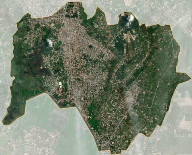 Bản đồ vệ tinh Thị xã Hòa Thành
