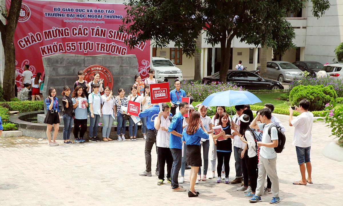 Hoạt động ngoại khóa sôi động khiến Đại học Ngoại Thương thu hút rất nhiều thí sinh đăng ký dự tuyển