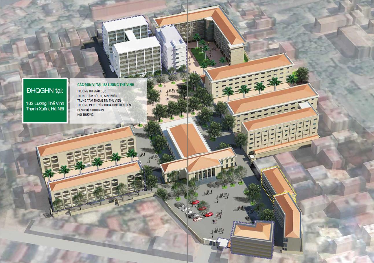 Trường Đại học Quốc gia Hà Nội tại 182 đường Lương Thế Vinh, Thanh Xuân, Hà Nội