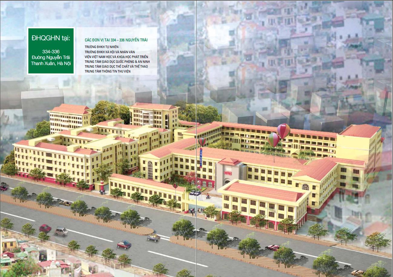 Trường Đại học Quốc gia Hà Nội tại 334-336 đường Nguyễn Trãi, Thanh Xuân, Hà Nội