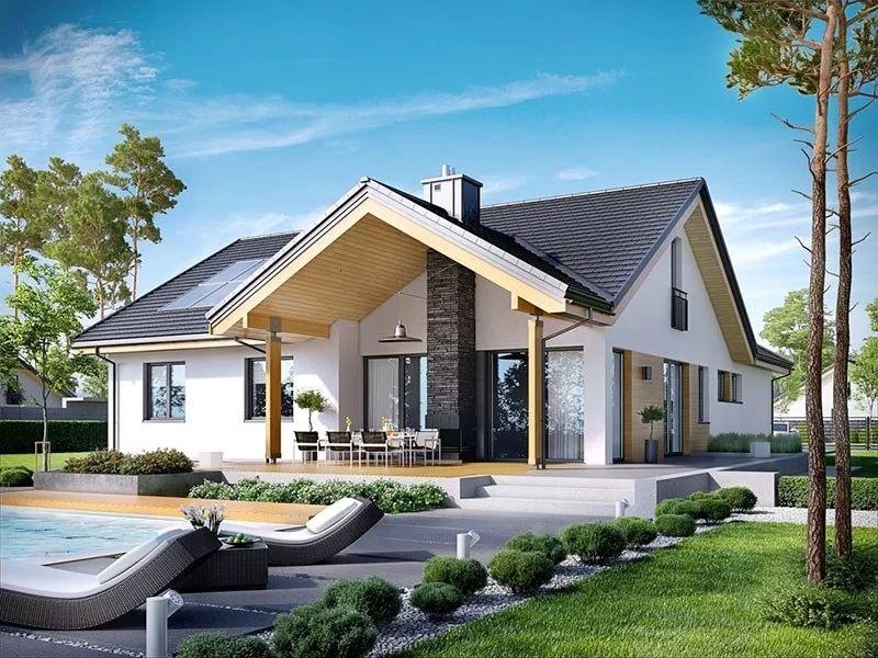 Mẫu nhà biệt thự vườn 1 tầng đẹp