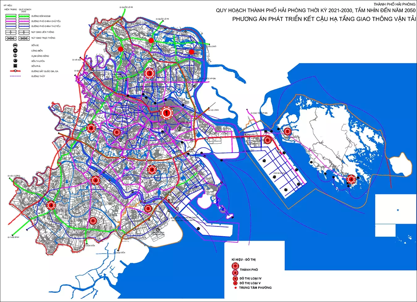 Bản đồ giao thông thành phố Hải Phòng