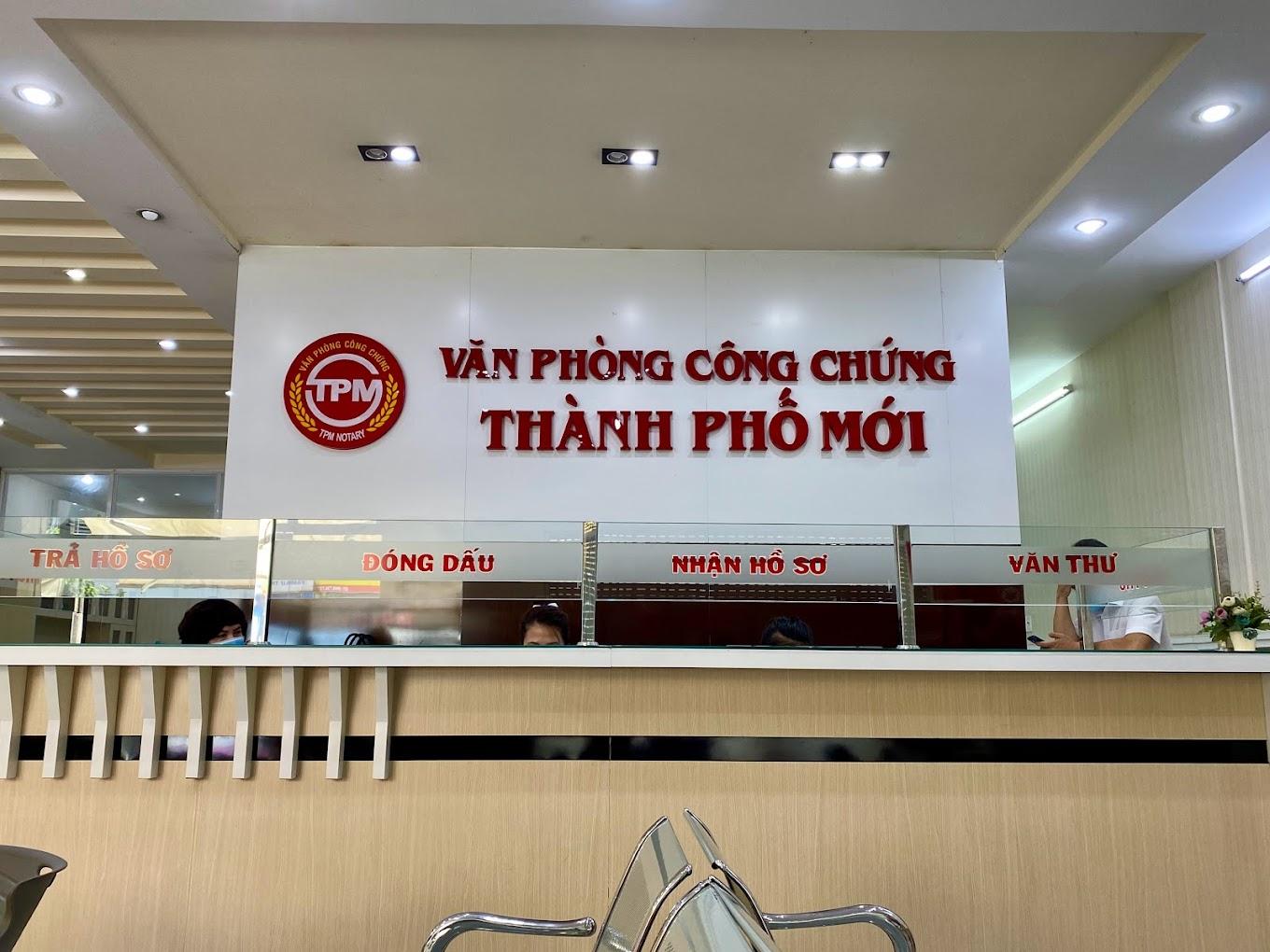 Văn phòng công chứng Thành Phố Mới 