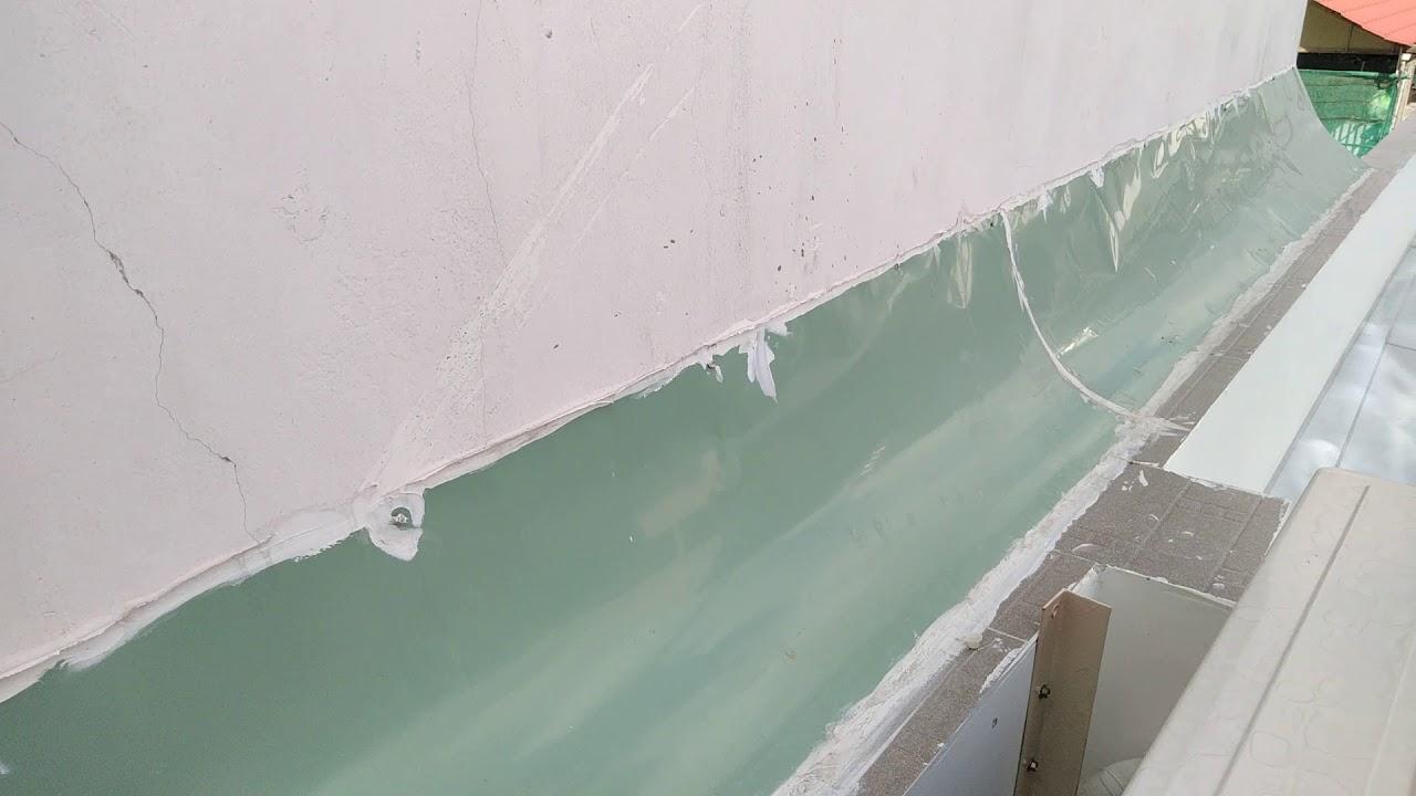 Chống thấm tường nhà liền kề bằng máng tôn
