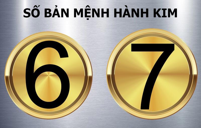 Con số may mắn cho mệnh Kim