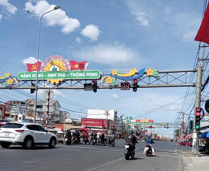 Ngã tư Chơn Thành là điểm giao của quốc lộ 13 và 14