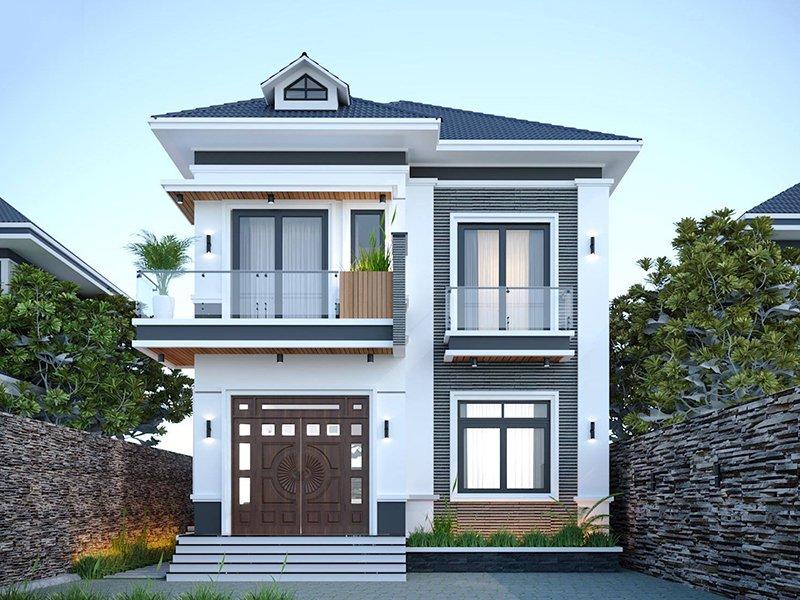 Mẫu nhà mái nhật 2 tầng 4 phòng ngủ  đang trở thành xu hướng xây dựng hiện đại 