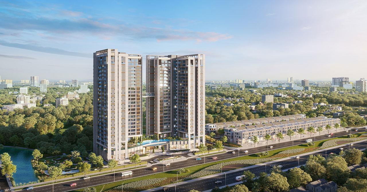 Phối cảnh dự án Essensia Sky Nhà Bè. 