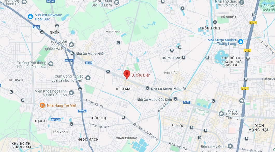Đường Cầu Diễn, Bắc Từ Liêm, Hà Nội map