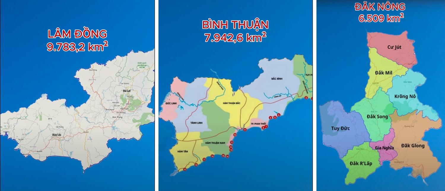 Tỉnh Lâm Đồng sau khi sáp nhập đã trở thành tỉnh có diện tích lớn nhất cả nước