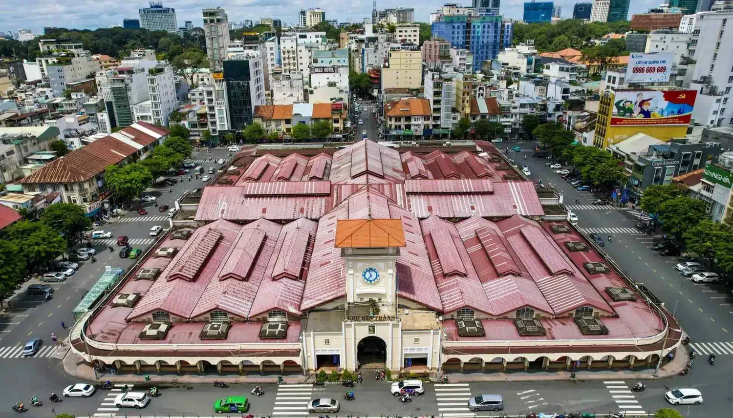 Chợ Bến Thành nay thuộc phường Bến Thành mới sau sáp nhập quận 1