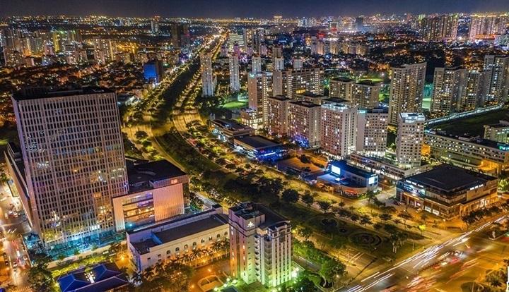 Quận 7 (cũ) là  khu vực có tốc độ phát triển rất mạnh mẽ