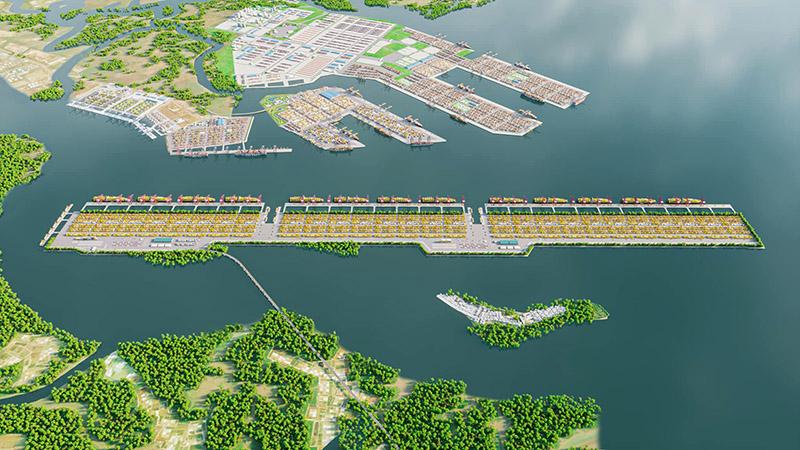 Phối cảnh cảng quốc tế Cần Giờ